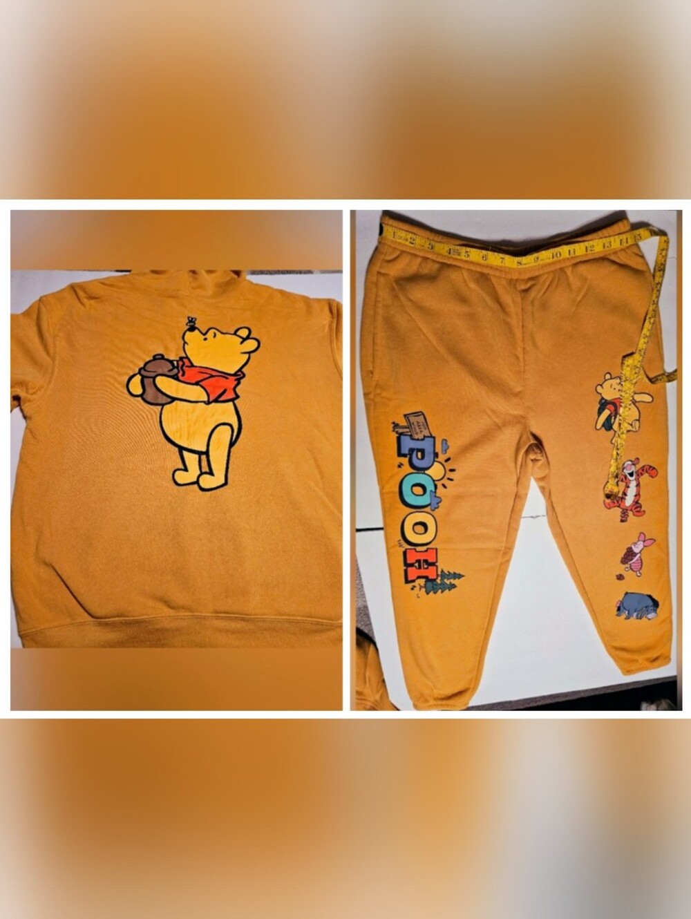 Set Disney Pooh Ladys Joggers - Mustard